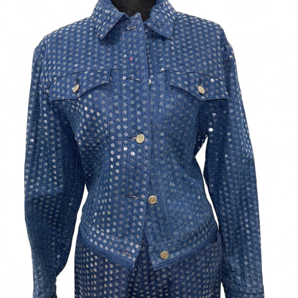 Moschino Blue Denim Matching Two Piece Set